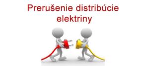 Oznámenie o prerušenie elektriny 1